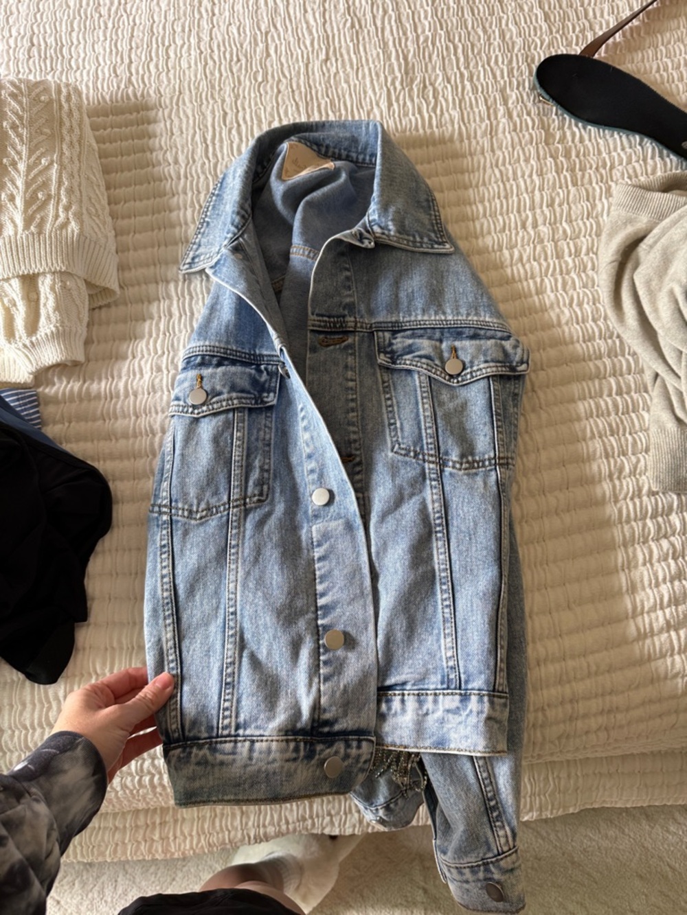 Altar'd State Light Blue Denim Jacket - Picture 3 of 6
